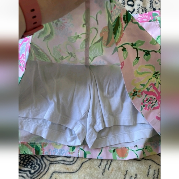 Lilly Pulitzer Size 12 Colette Knit Skort Multi Via Amore Spritzer Floral  Birds - Picture 8 of 12